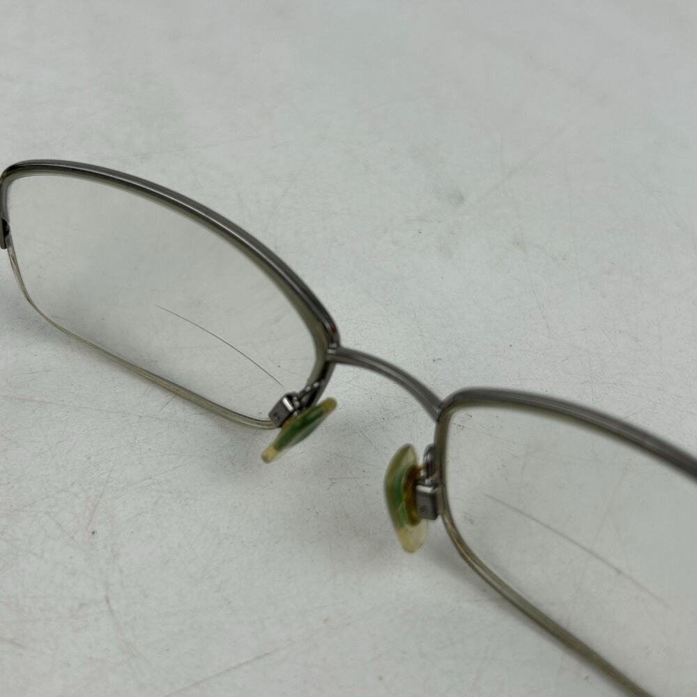Burberry Eyeglasses B 1157 1003 Size 52-17-135 Silver Maroon Rectangle Frames - Picture 9 of 13